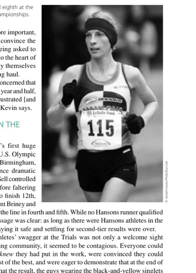 Melissa White placed eighth at the 2007 U.S. Marathon Championships.