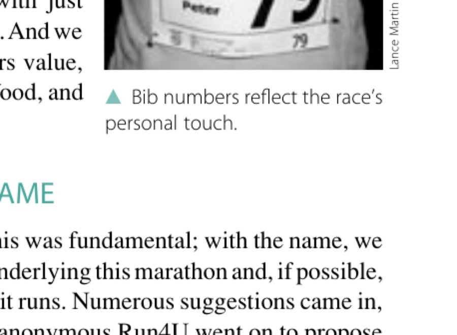 Flying With The Monkeys 18 Bib numbers reflect the race's personal touch.
