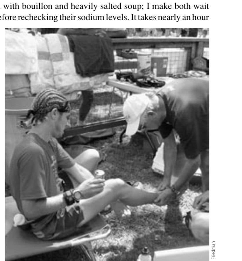 Confessions Of An Ultramarathon Skeptic 10 Treating blisters, the bane of the ultramarathoner's existence.
