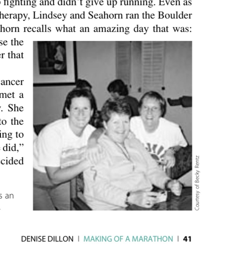 Making Of Amarathon 12 A race dedicated to a friend who was an inspiration to all—Lindsey Gabe (center).