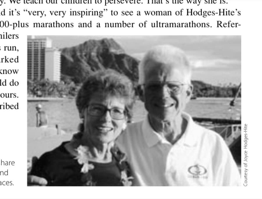 Stepping Up Tolonger Distances 7 Joyce and Jim share a love of running and plan trips around races.