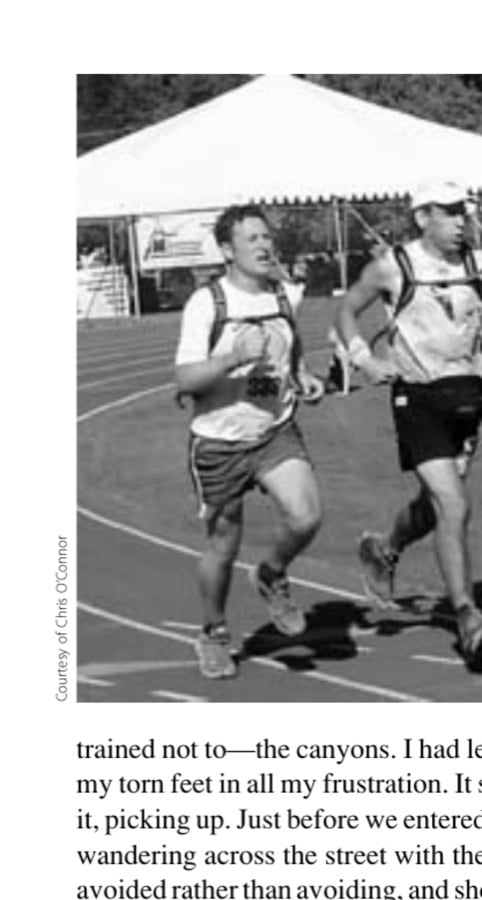 Mixed Metaphors And Tenses 12 Pacer Steve (left) and his charge, huffing it around the last bend of track at Placer High in Auburn.