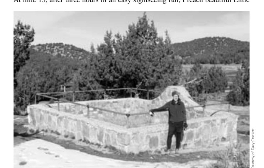 Running The Pony Express Trail 13 The author at Aunt Libby's Pet Cemetery.