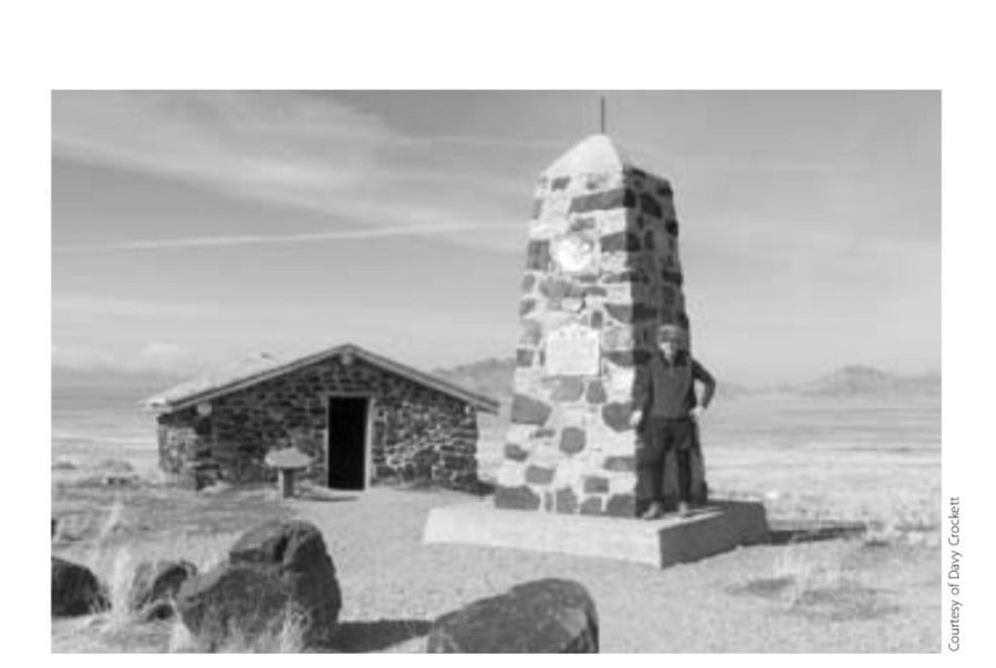 Running The Pony Express Trail 11 The author at the reconstructed station at Simpson Springs.