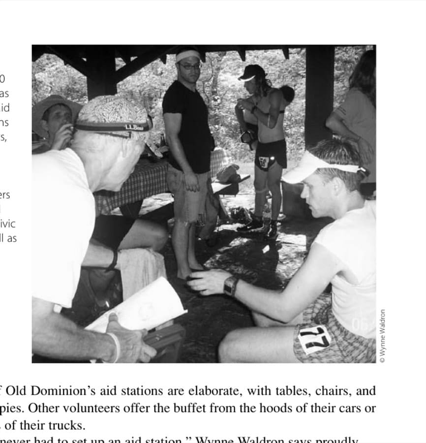 The Old Dominion Endurance 100 traditionally has experienced aid station captains and volunteers, easing the work of the race directors. Their volunteers have included several local civic groups, as well as family.