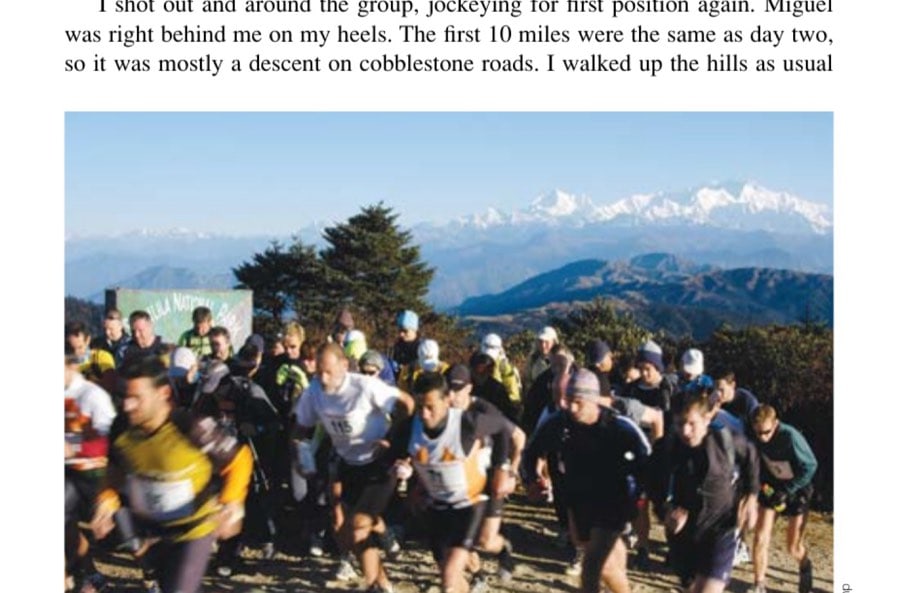 The start of race day three in Sandakphu.