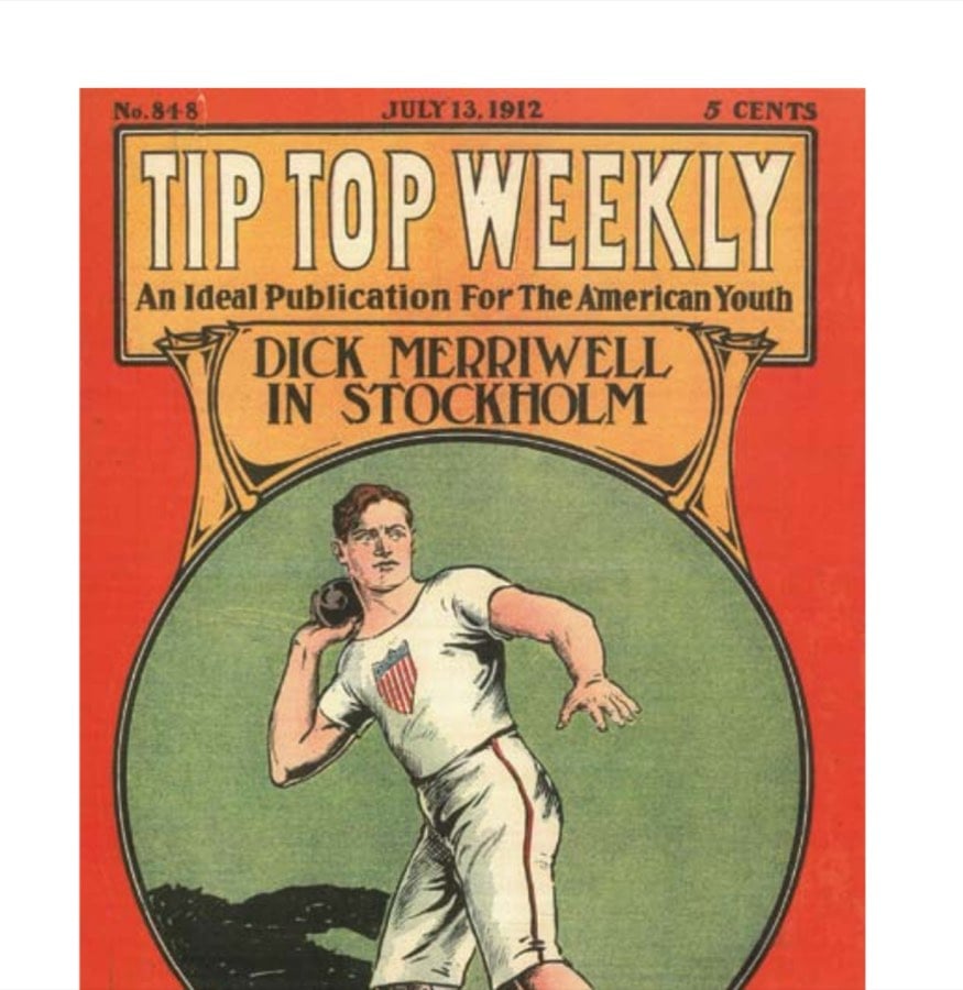 Cover of Tip Top Weekly, No. 848, July 13, 1912 — "Dick Merriwell in Stockholm"