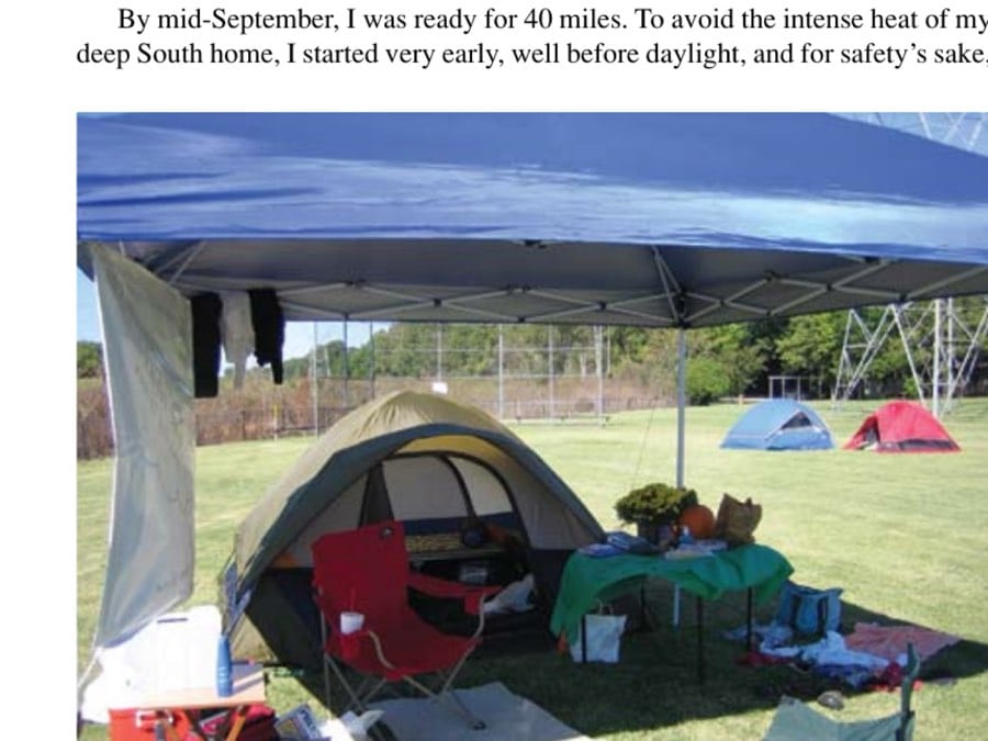 The author's little home away from home.