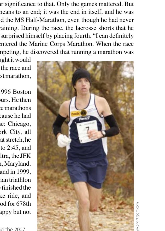 Wardian, on his way to winning the 2007 JFK 50-Miler.