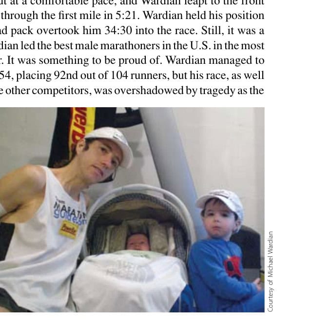 Wardian, Pierce (right), and the youngest member of the family, Grant.