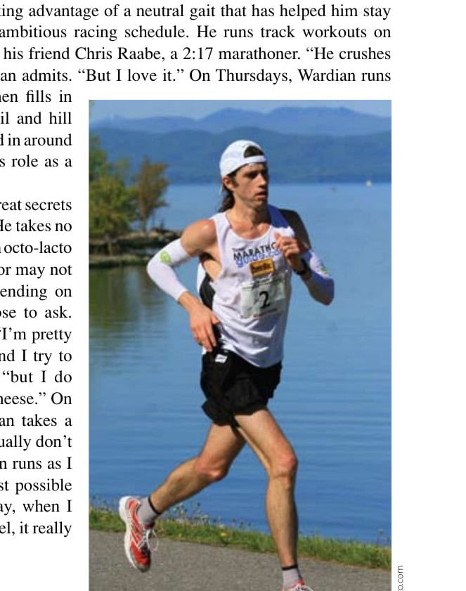 Wardian demonstrating the form that keeps him injury-free and in the winner's circle.