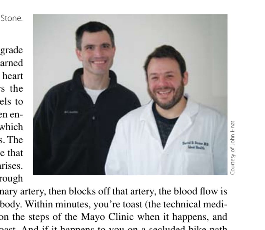 My Most Unforgettable Marathon (Vol. 13, No. 3) 9 The author and Dr. David Stone.