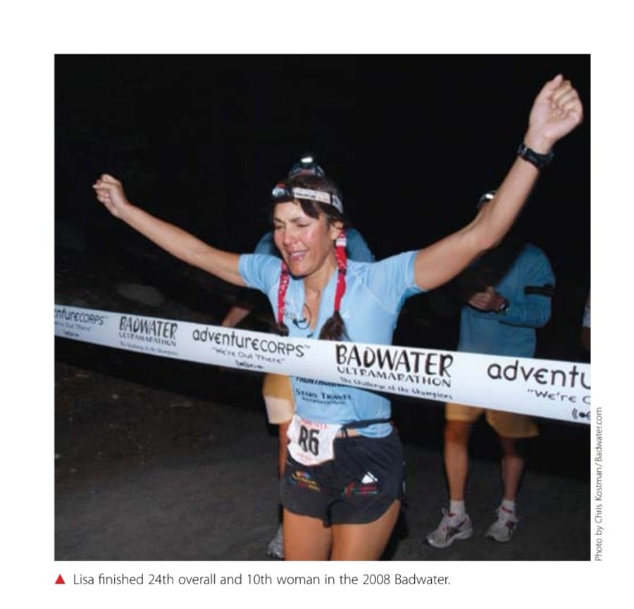 Warrior Queen In Death Valley 14 Lisa finished 24th overall and 10th woman in the 2008 Badwater.