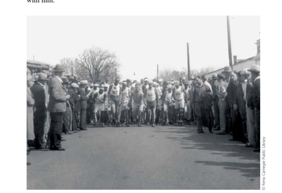 A publicity shot taken before the start of the Bunion Derby.
