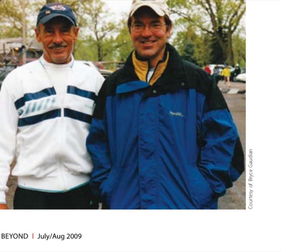My Most Unforgettable Marathon (Vol. 13, No. 4) 25 After a chance meeting at the 2004 Twin Cities Marathon, the author befriended Duke Dukich, who was a great inspiration to him.