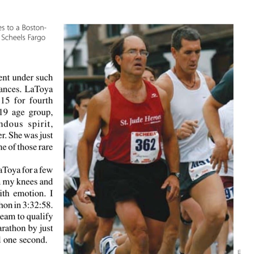 My Most Unforgettable Marathon (Vol. 13, No. 4) 26 The author cruises to a Boston-qualifier in the 2007 Scheels Fargo Marathon.