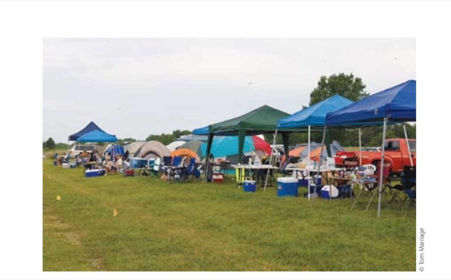 Camp-Town Races Five Smiles Long 11 Runners and their crews can camp for free at Kennekuk Cove County Park in Danville, Illinois, before and after the annual Howl at the Moon 8-hour run.