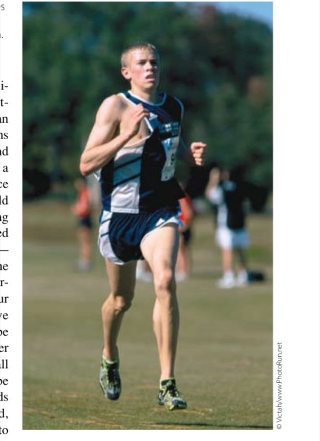 A younger Ryan Hall competes at the prestigious Foot Locker Nationals in San Diego, California.