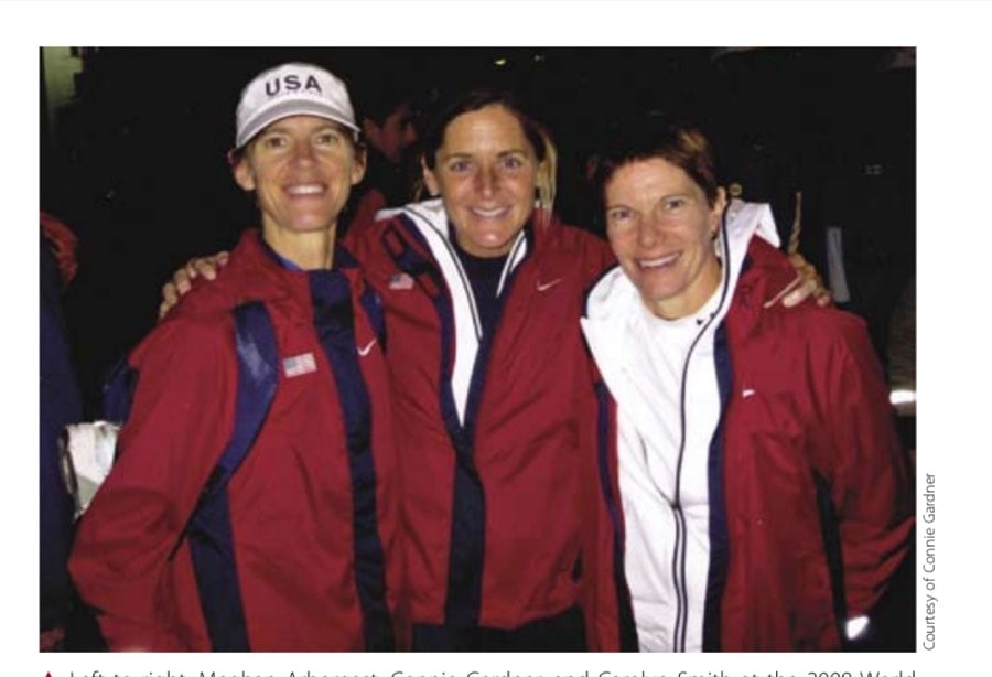 Connie Gardner 10 Left to right: Meghan Arborgast, Connie Gardner, and Carolyn Smith at the 2008 World 100K Championship.