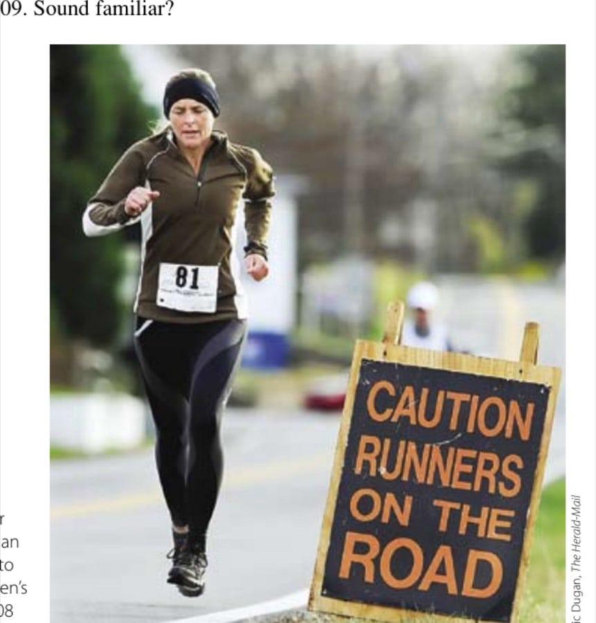 Connie Gardner 11 Connie Gardner runs along Spielman Road on her way to winning the women's division of the 2008 JFK 50 Mile.