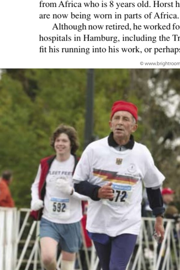 Meeting Horst Preisler 15 Niagara Falls Marathon: Each run is a meeting of friends.
