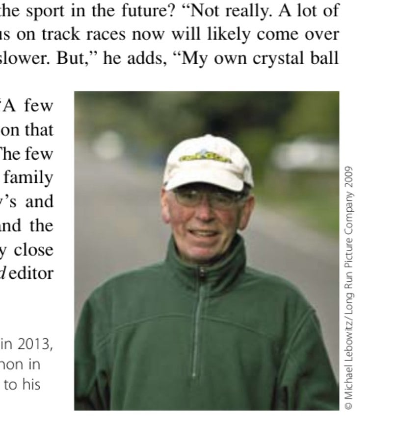 Just Joe 10 Joe's distant goal is to run a marathon in 2013, which would give him at least one marathon in each decade of his adult life, from his 20s to his 70s.