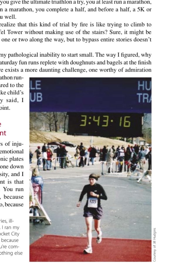 My First Marathon ...On Fresh Legs, With A Fresh Mind 11 After years of injuries, illnesses, and setbacks, I ran my "first" marathon at Rocket City and realized you run because you can, because you're compelled to, because nothing else will do.