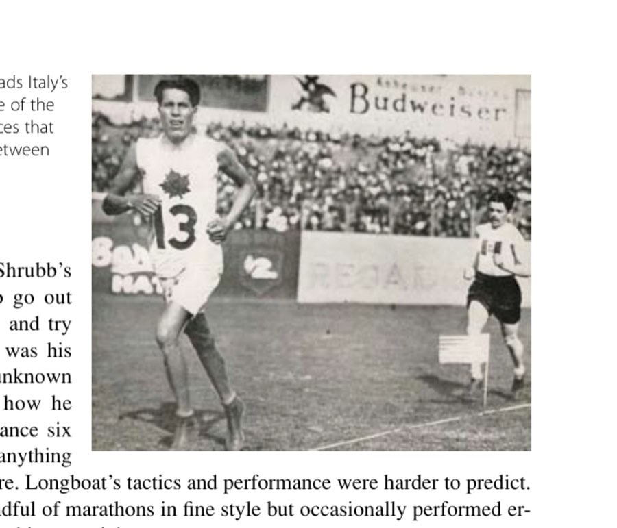 Tom Longboat leads Italy's Dorando Pietri in one of the "marathon mania" races that gripped New York between 1908 and 1912.