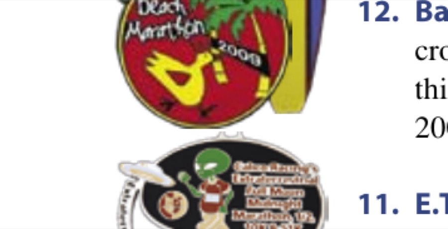 Don’T Meddle With Tradition 47 13. Surf City USA Marathon.