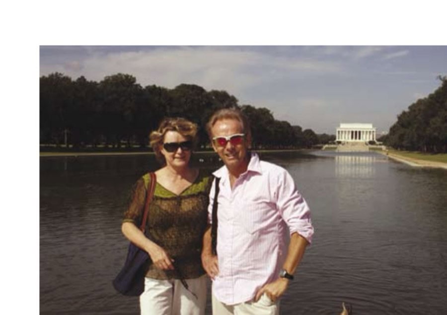 Revisiting America 25 years later, Gill and Bruce Fordyce pose by the Lincoln Memorial in Washington, D.C., during August 2009, the summer of Bruce's 53rd year.