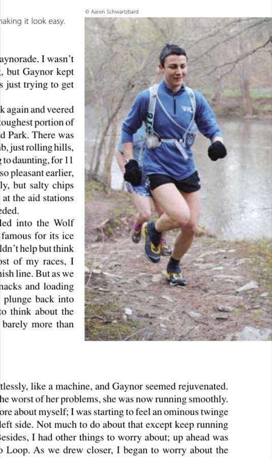 Miles of smiles: Gaynor making it look easy.