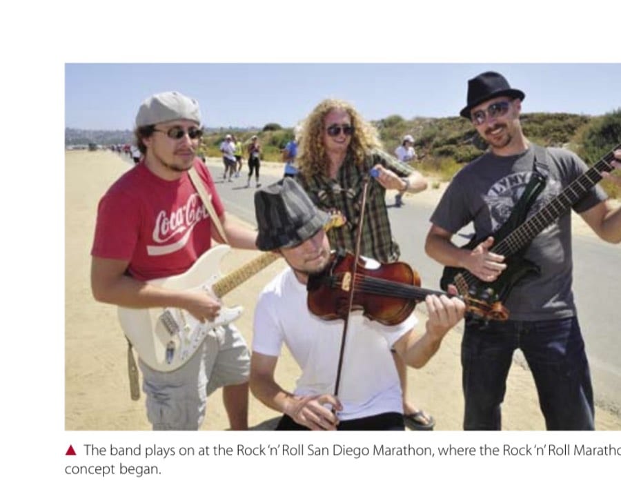 The Unstoppable 21St-Century Marathon Boom 15 The band plays on at the Rock 'n' Roll San Diego Marathon, where the Rock 'n' Roll Marathon concept began.