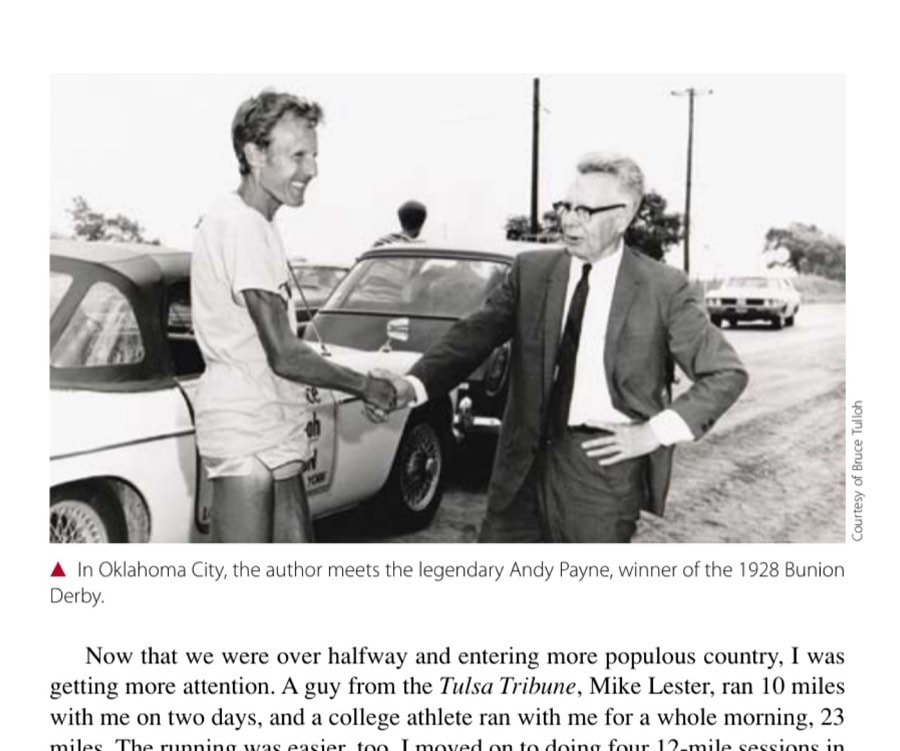Running My Life, Part 2 7 In Oklahoma City, the author meets the legendary Andy Payne, winner of the 1928 Bunion Derby.