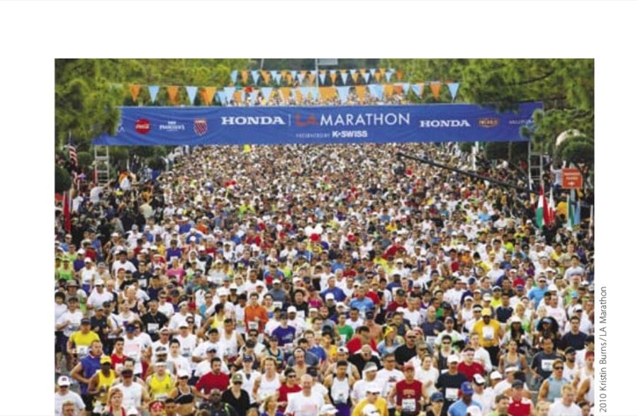 An L.A. Story 7 Over 25,000 runners set off to experience L.A.'s picturesque new point-to-point course.