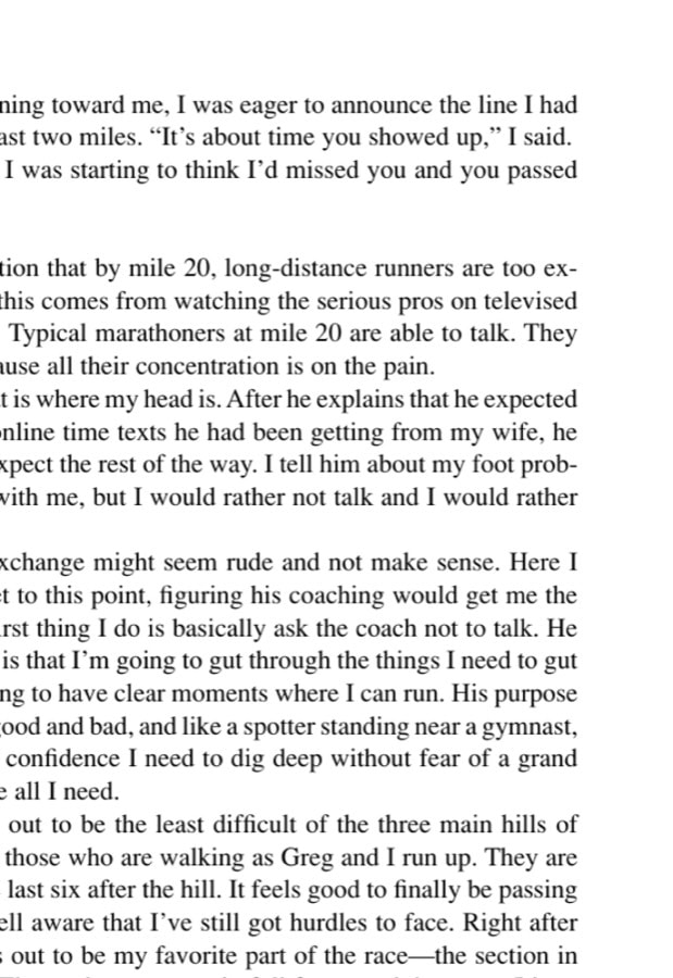 My Most Unforgettable Marathon (Vol. 15, No. 2) 12 Pacing him to the finish, Greg (yellow cap) had joined the author at the base of Heartbreak Hill.