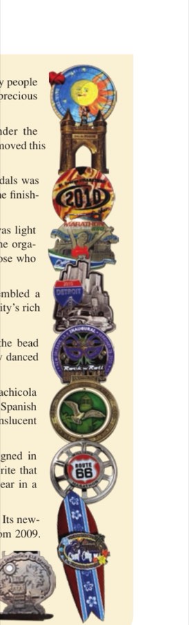 Forming A Pearl 10 Medals #10 (First Light), #9 (Hartford), #8 (St. George), #7 (Quebec City), #6 (Detroit), #5 (Rock 'n' Roll Mardi Gras), #4 (Running for the Bay), #3 (Route 66), #2 (Surf City USA)