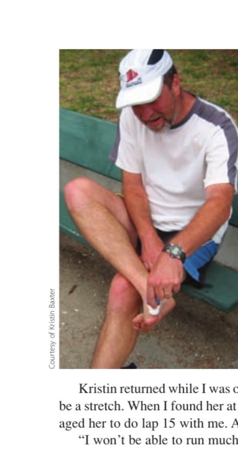 Choosing Between Beneath & Beyond 15 Proper foot care is paramount in a 12-hour race. The author slathers on some antifriction lotion after four laps and briefly wonders if the best foot care of all would be to throw in the towel and drive home.