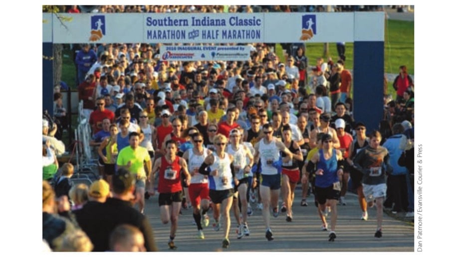 My Most Unforgettable Marathon (Vol. 15, No. 3) 9 Off and running! The author is about four "rows" back from the lead runner.