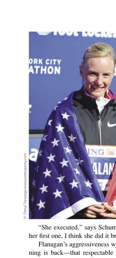 A marathon success: Flanagan's second-place finish is the highest by an American female at New York in 20 years.