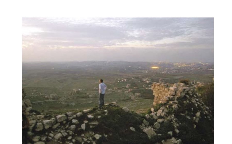 The sun sets on Chauteau Beaufort, just north of the Lebanon-Israel border.