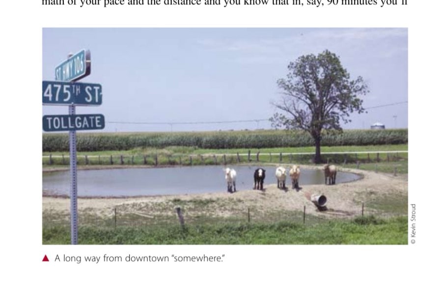 A long way from downtown "somewhere."