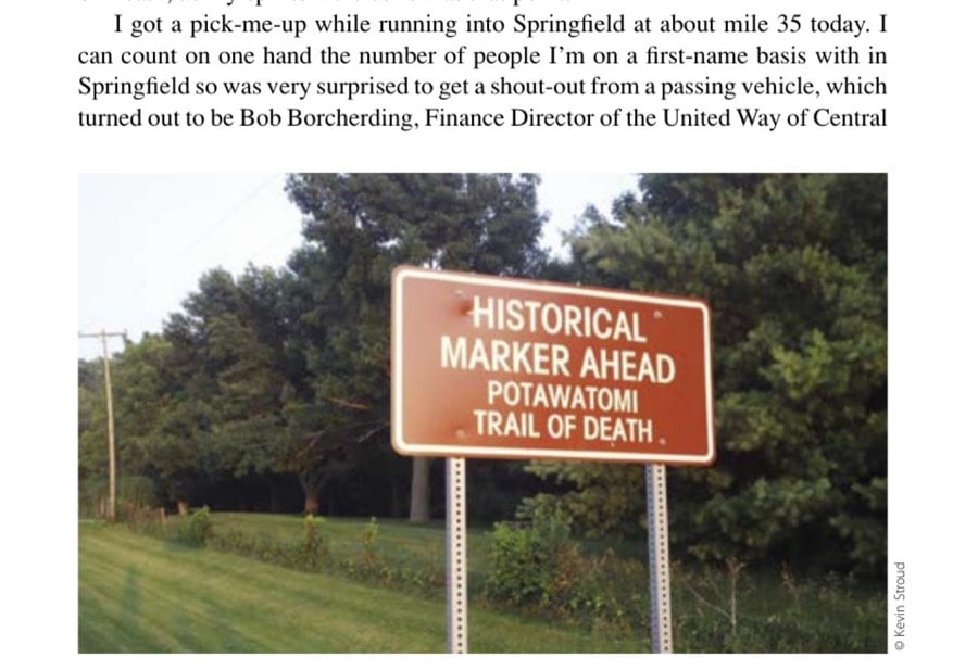 Running the "Trail of Death" on day 3.