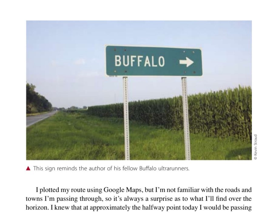 This sign reminds the author of his fellow Buffalo ultrarunners.
