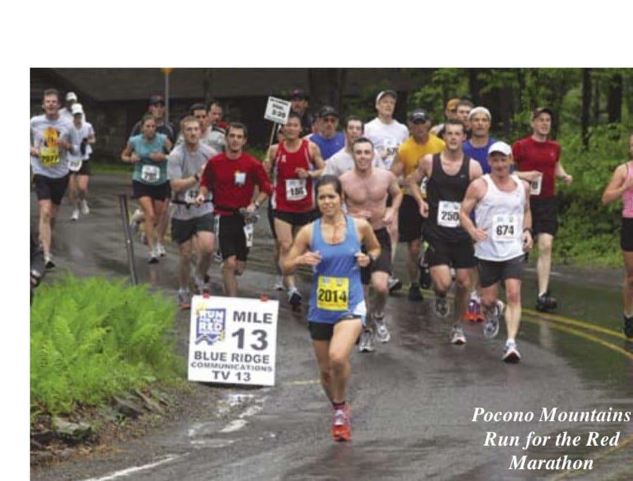 Going The Distance In Pennsylvania 30 Pocono Mountains Run for the Red Marathon
