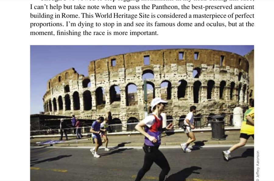 The last uphill push to the finish line at the Coliseum.