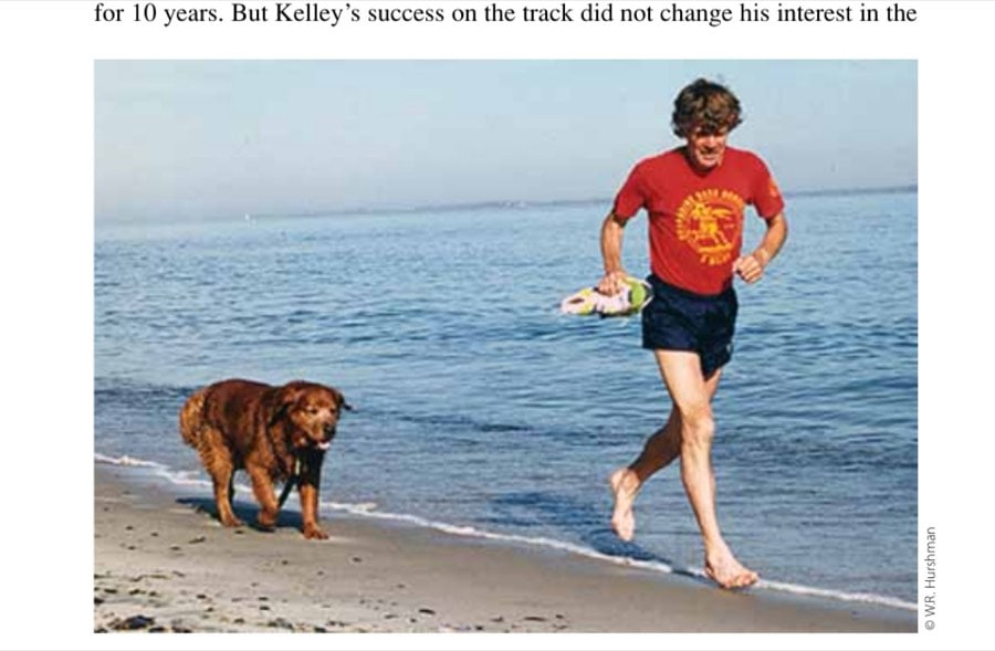 Johnny and Brutus on the beach during the summer of 1993.