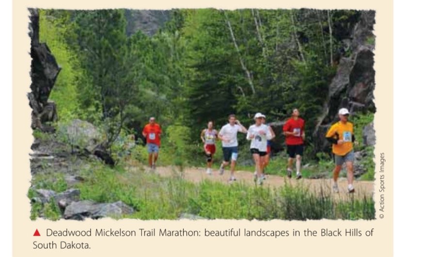 America The Beautiful 21 Deadwood Mickelson Trail Marathon: beautiful landscapes in the Black Hills of South Dakota.