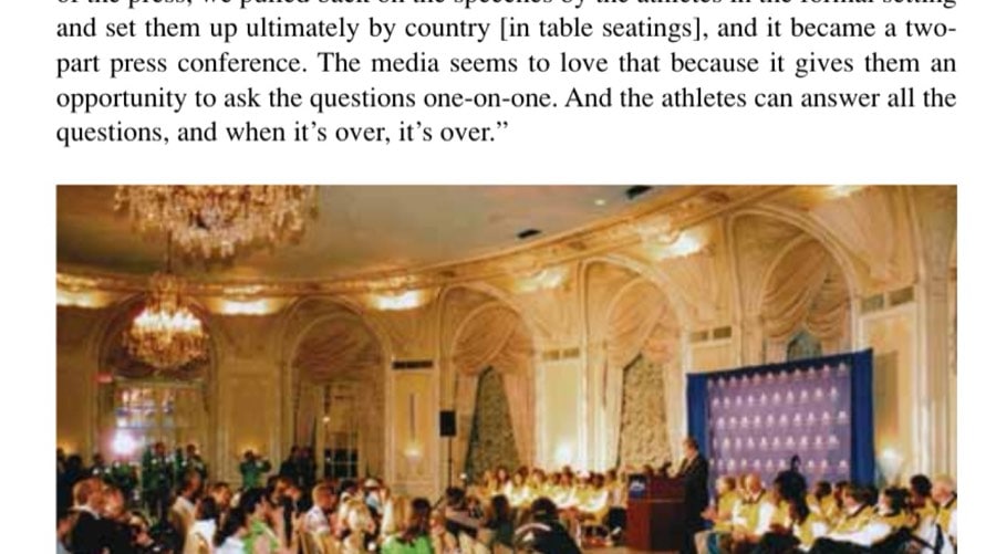 Evolution Of The Boston Marathon Press Conference 9 The large Oval Room of the Fairmont Copley Plaza Hotel in Boston is needed to accommodate the assembled national and international members of the media and the dozens of invited elite athletes at the John Hancock Elite Athlete Program Media Conference.