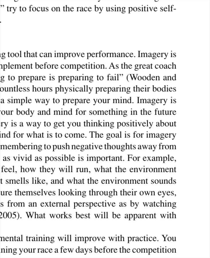 The Effects Of Mental Preparation For Distance Runners 3