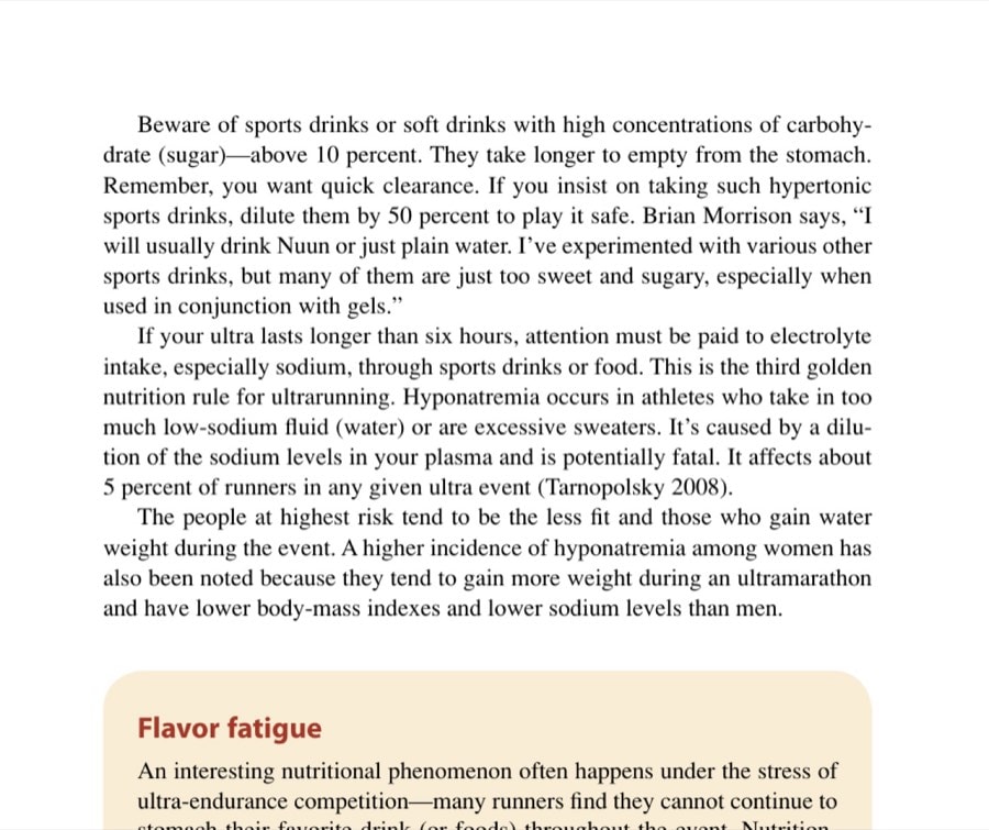 Carefully plan your fluid intake at aid stations, and make sure you have a solid support crew.